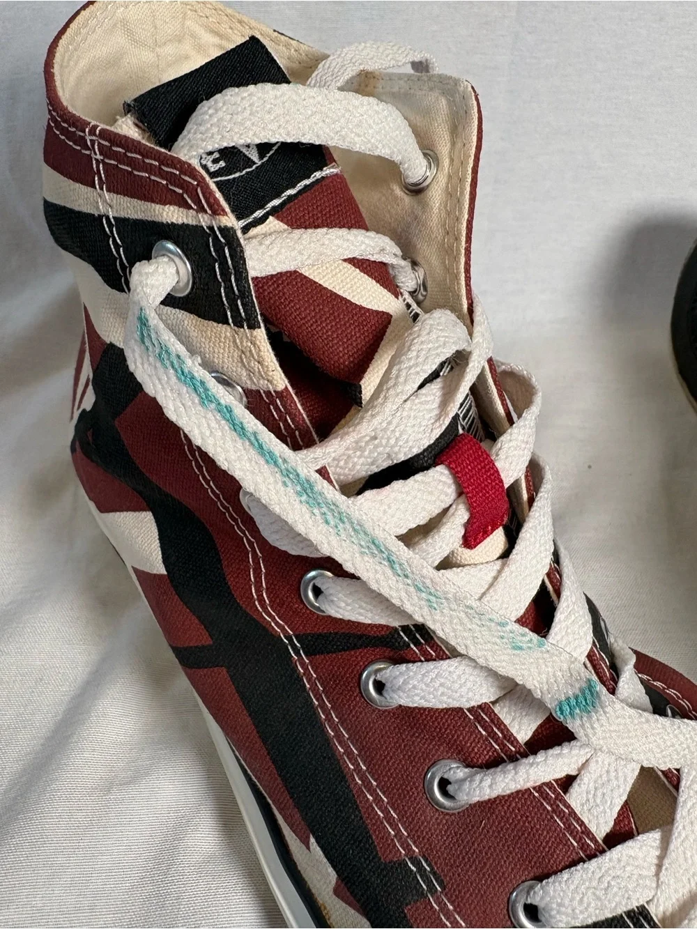 Eddie Van Halen EVH 5150 Frankenstein Stripe High Top Sneakers Men's (14) EV029